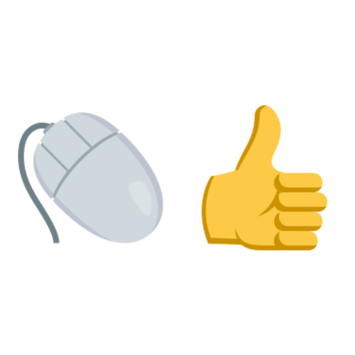 🖱👍 Emoji Domain EmojiOne rendering